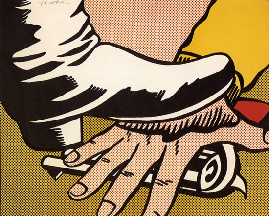 Foot Hand Roy Lichtenstein Print