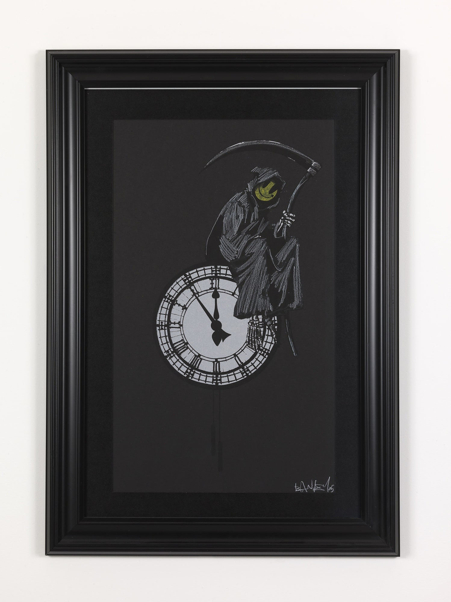 Banksy Chalk Grin Reaper print