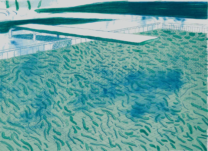 Lithograph Of Water 3 hockney