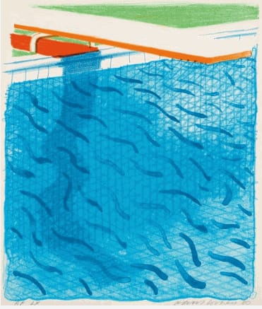 Pool Made With Paper And Ink david hockney