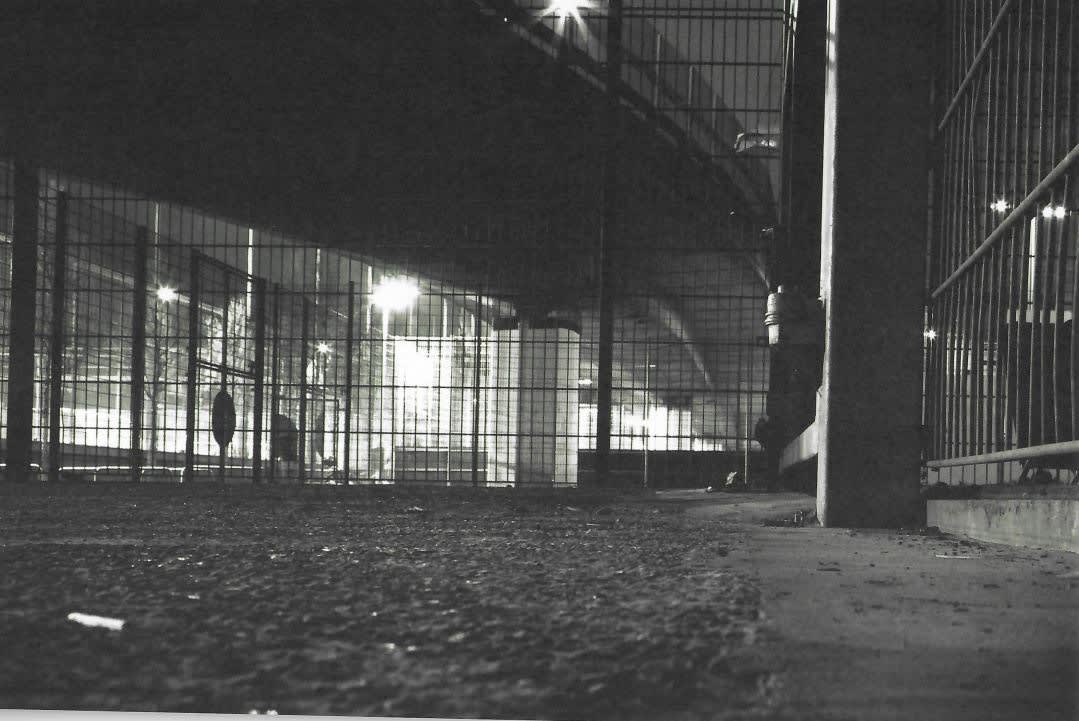 Slinkachu dying embers context shot print