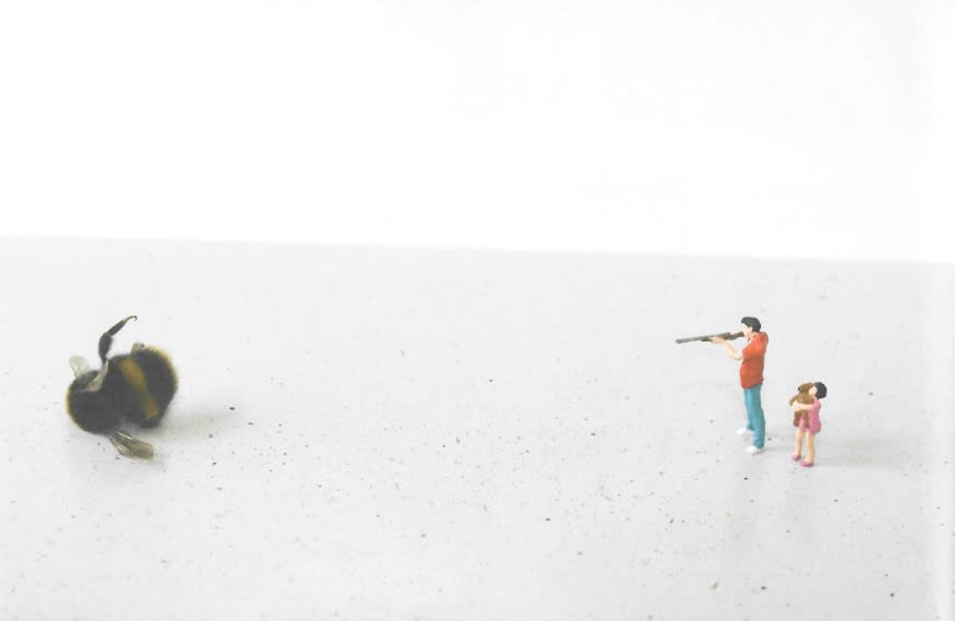 slinkachu ups and downs print