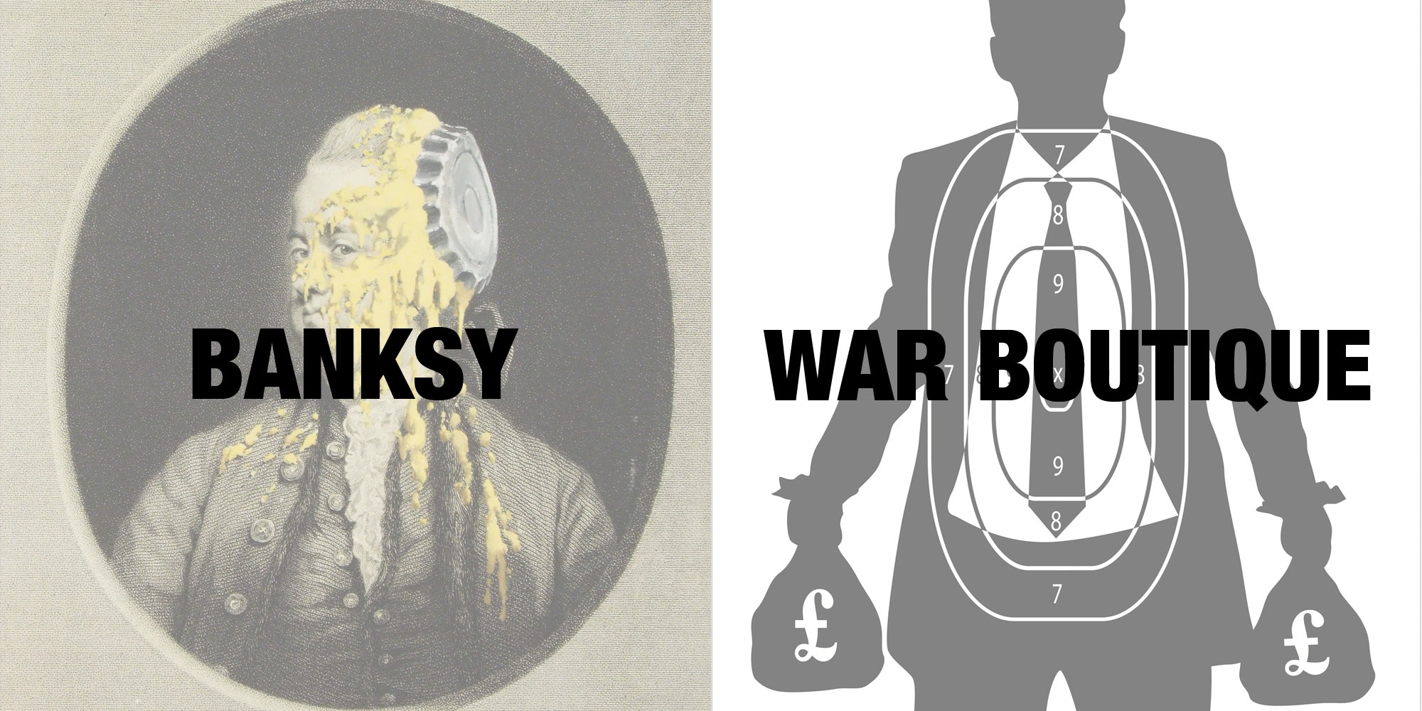 Banksy War Boutique exhibition logo