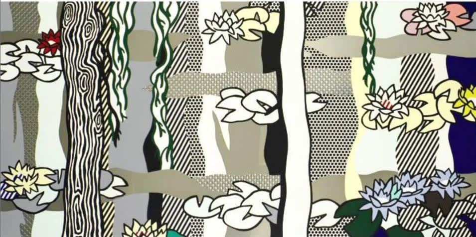 Roy Lichtenstein Water Lilies with Willows print