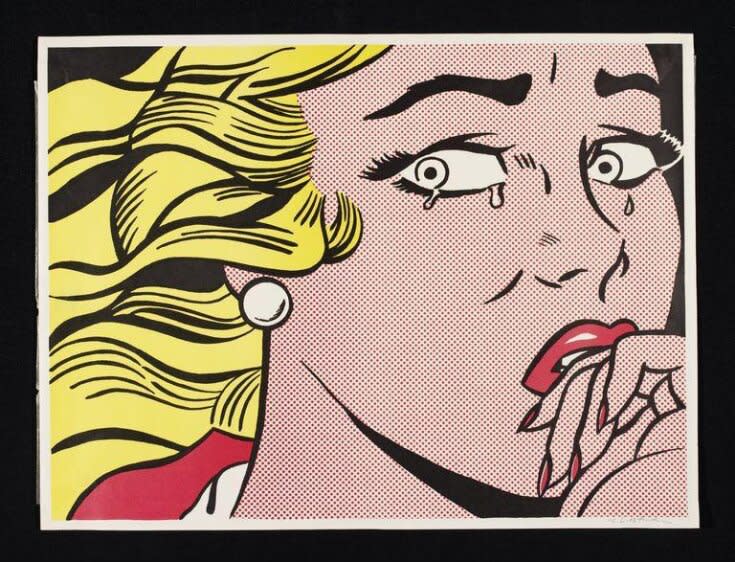 Roy Lichtenstein Crying Girl print