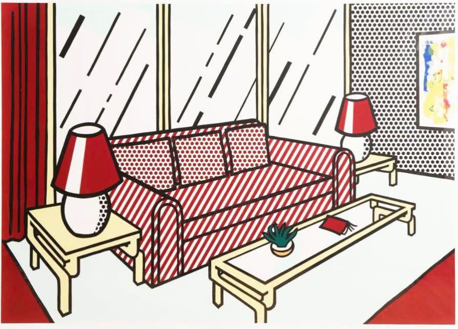 Roy Lichtenstein Red Lamps print