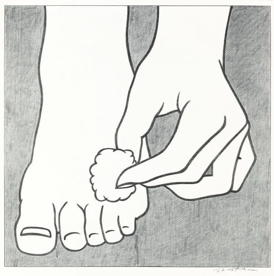 Roy Lichtenstein Foot Medication print
