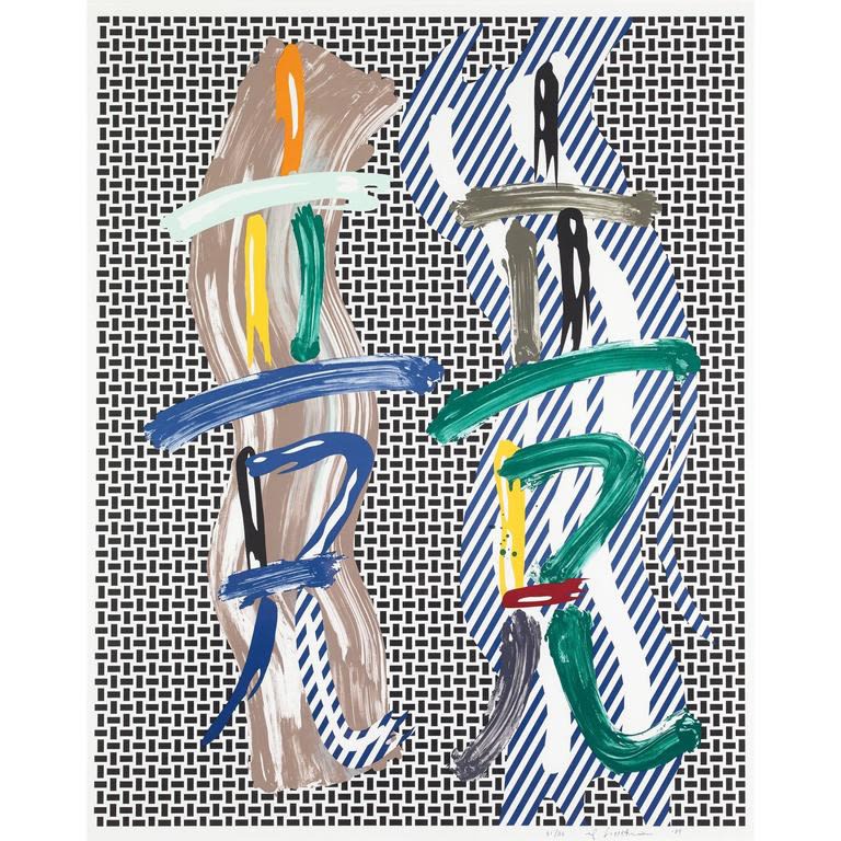 Roy Lichtenstein Brushstroke Contest print