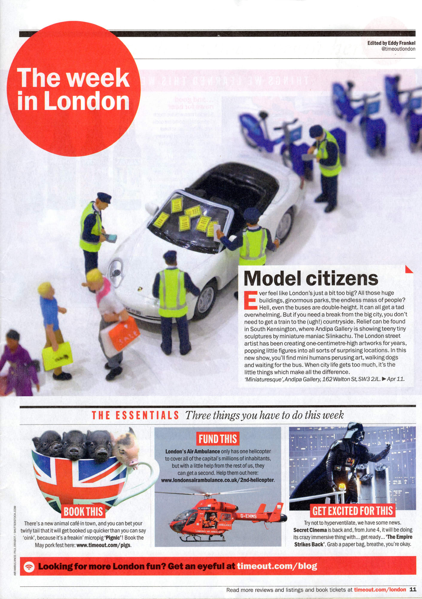 Slinkachu Exhibition press clipping