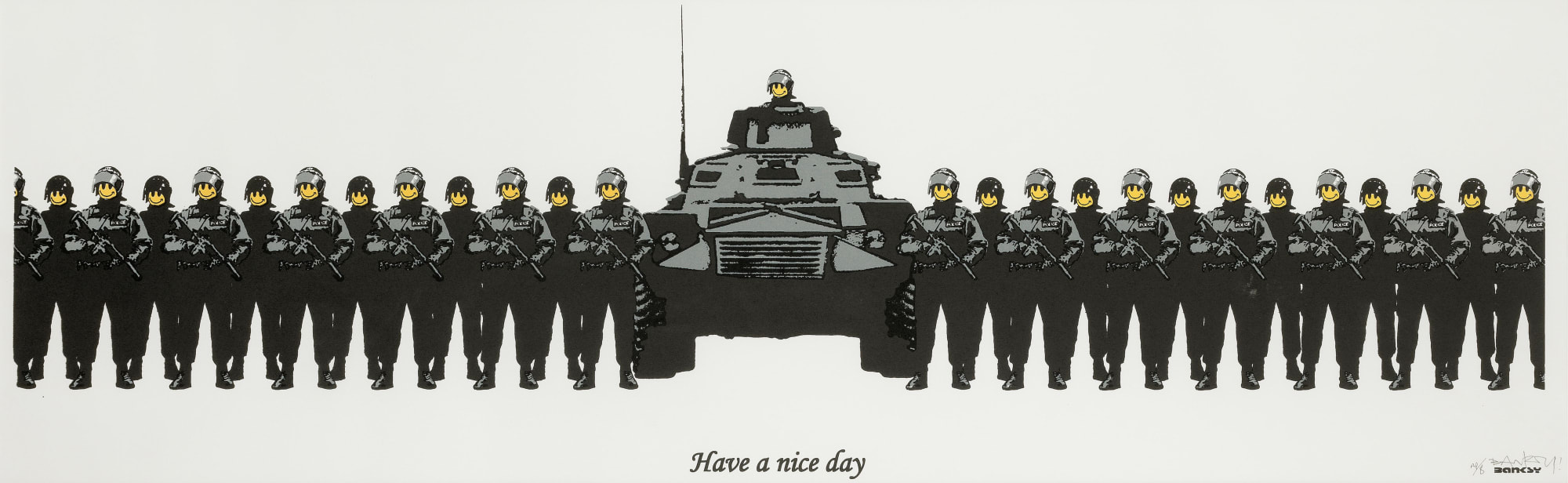 Banksy Have A Nice Day print tank