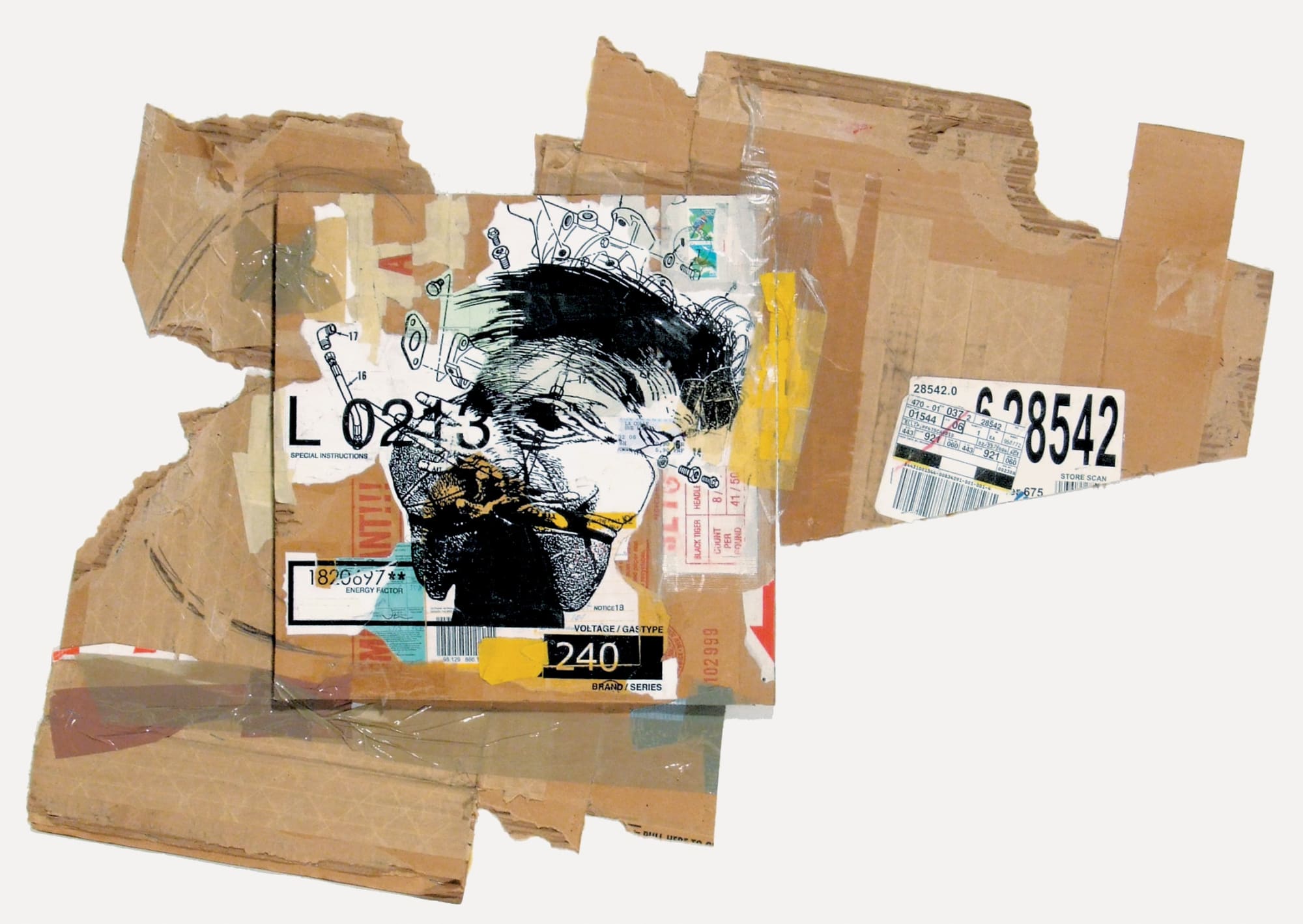 Recycled Cardboard Scream