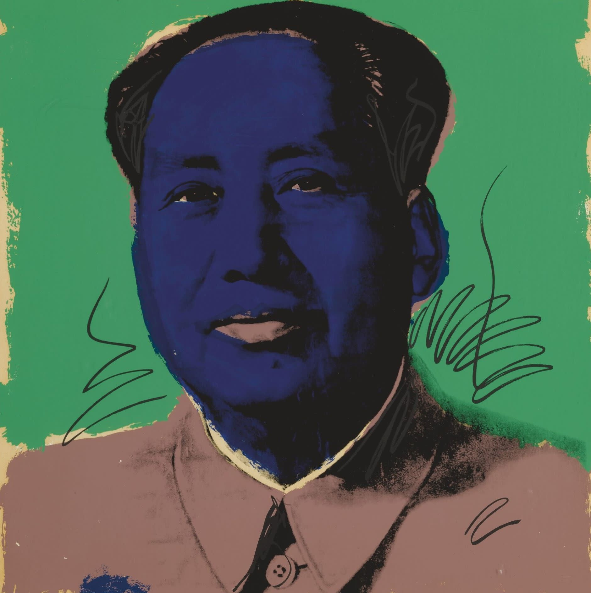 Warhol Mao 11 90 blue green purpl