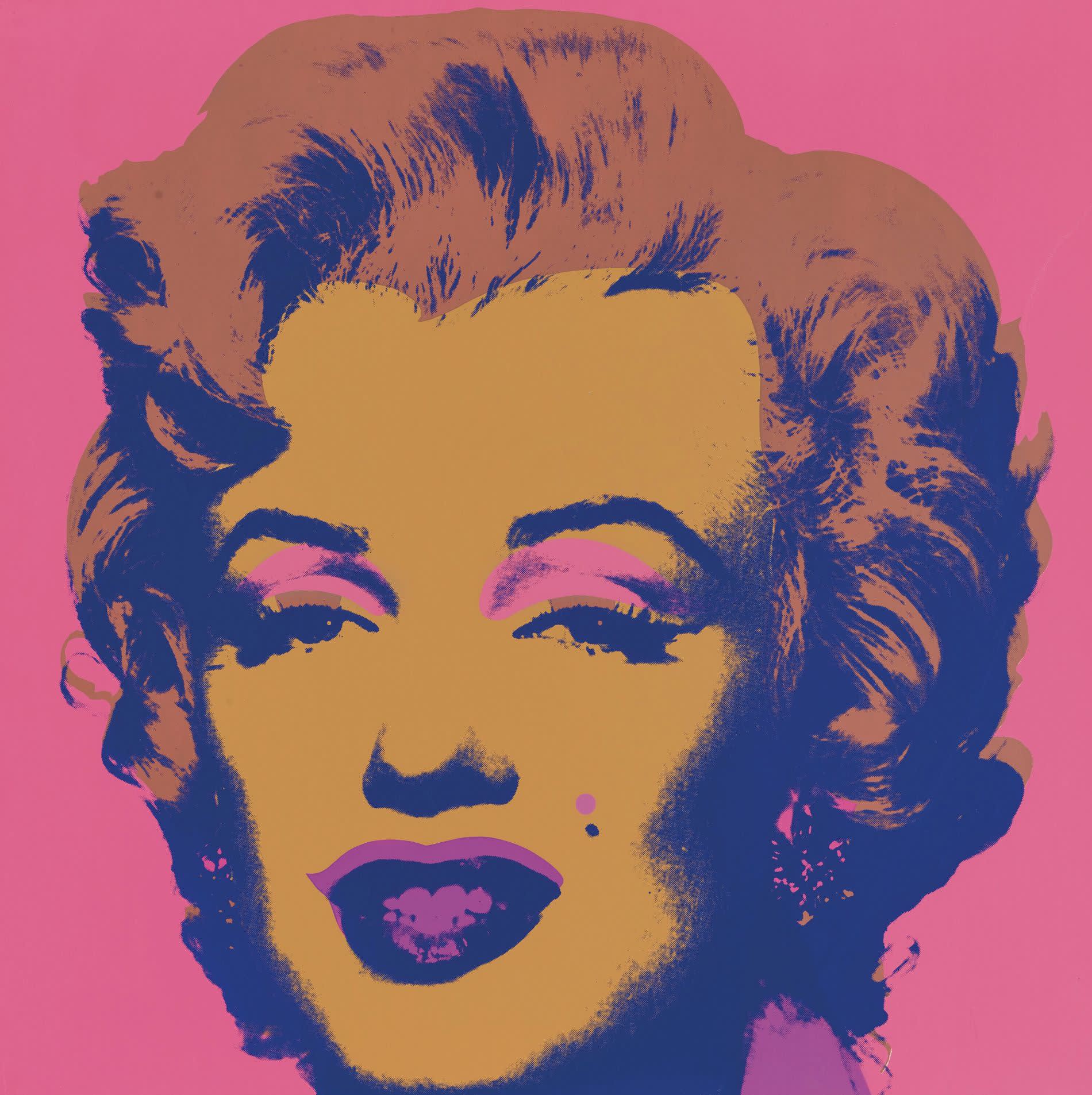 Andy Warhol Marilyn Monroe 11 27 pink purple yellow