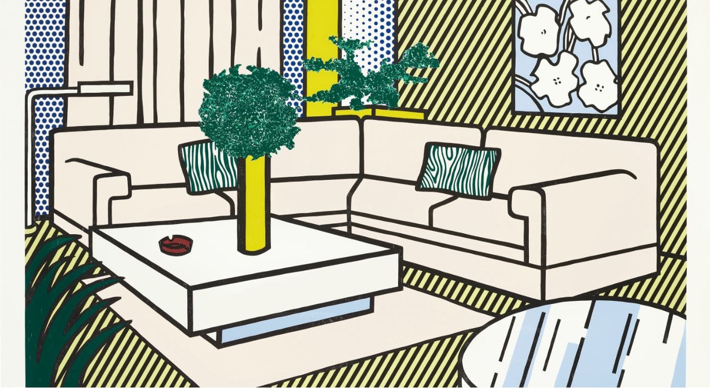 Roy Lichtenstein the yellow vase print