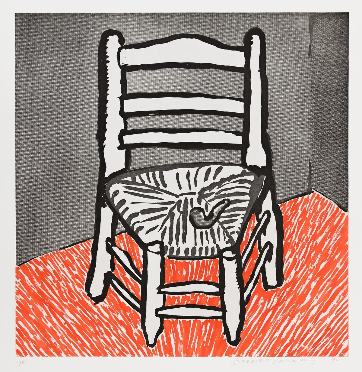 David Hockney Van Gogh Chair White