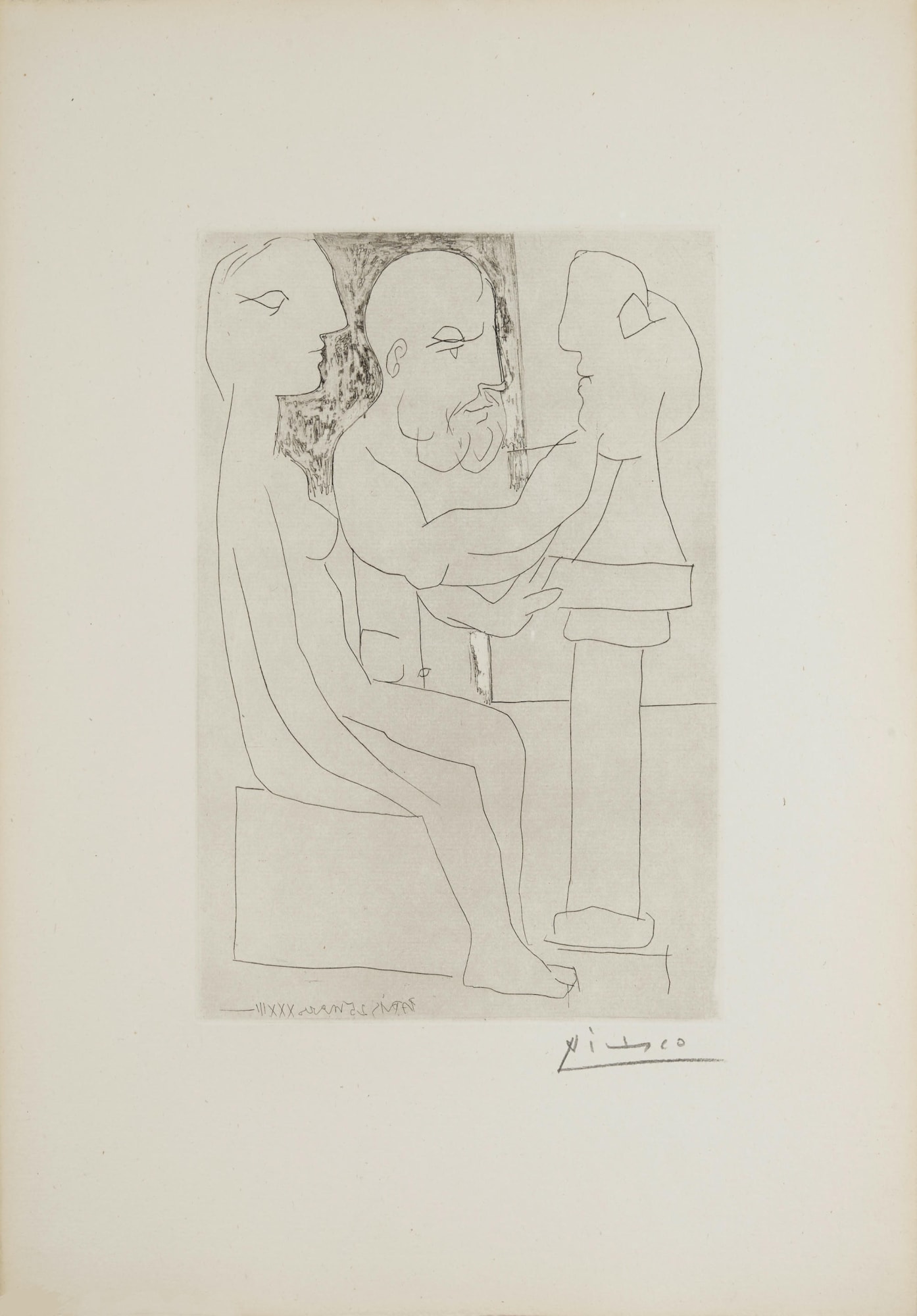 picasso Vieux Sculpteur Au Travail