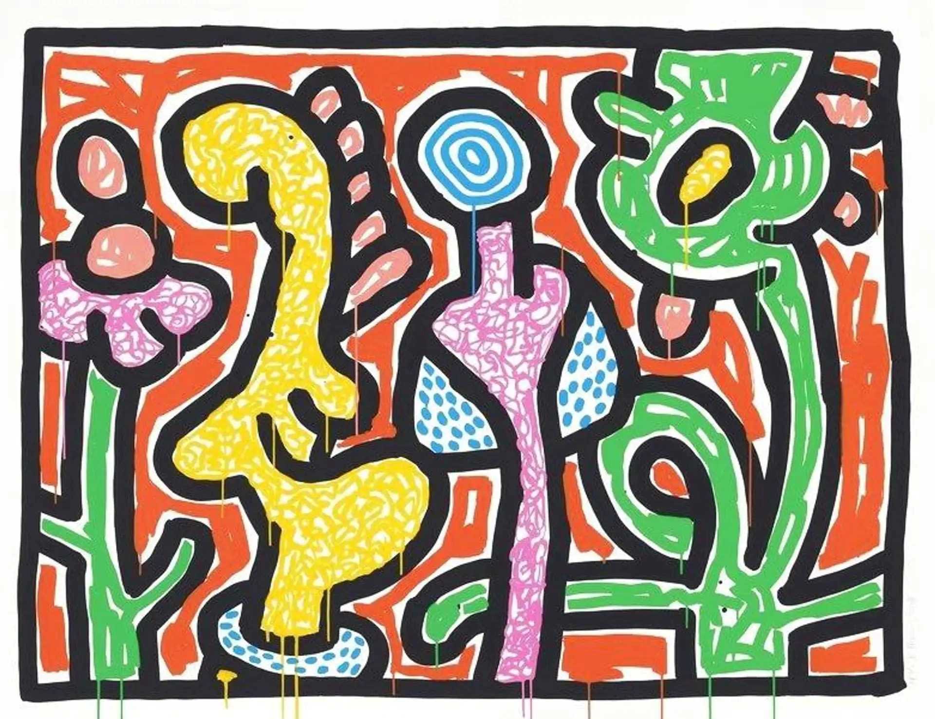 keith haring flowers portfolio