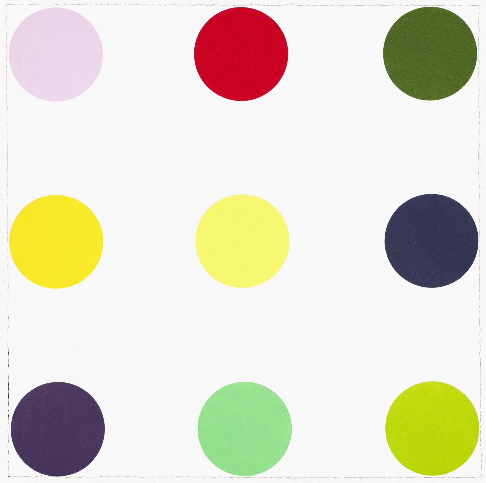 Damien Hirst 12 Woodcut Spots print for sale