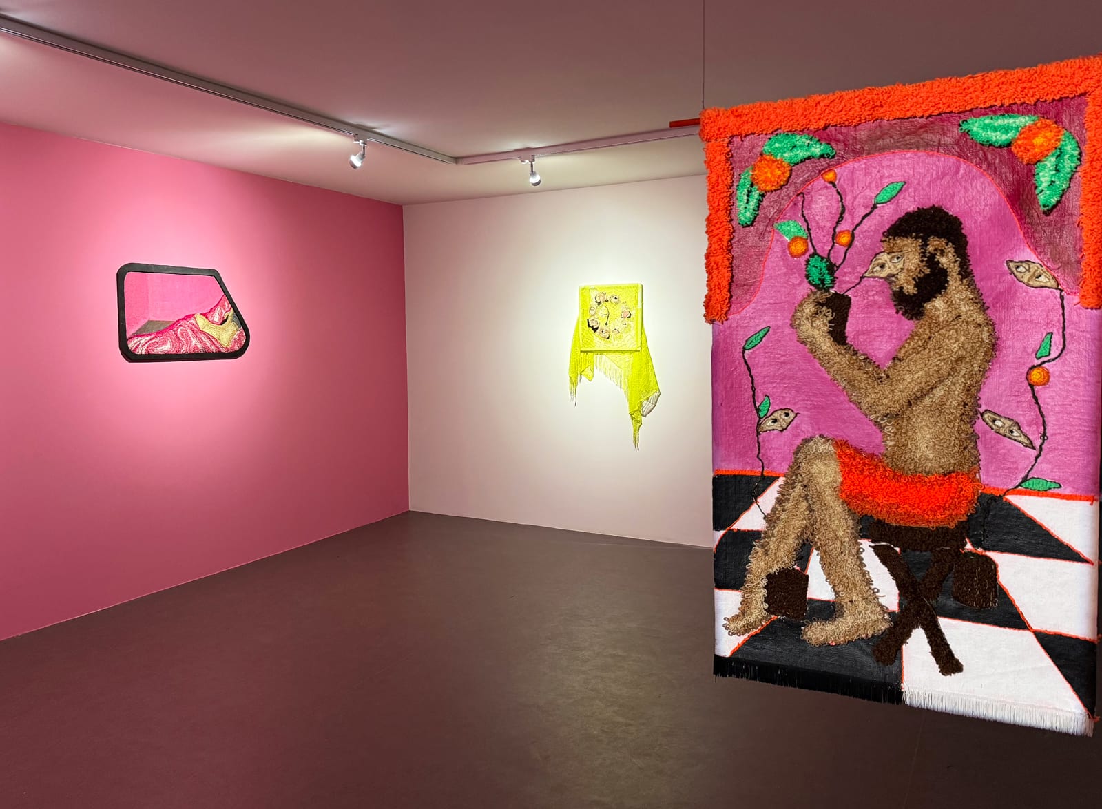 Amine Habki Installation view, La Rhétorique du Rideau, Institut des Cultures d’Islam, Paris, France, 2025