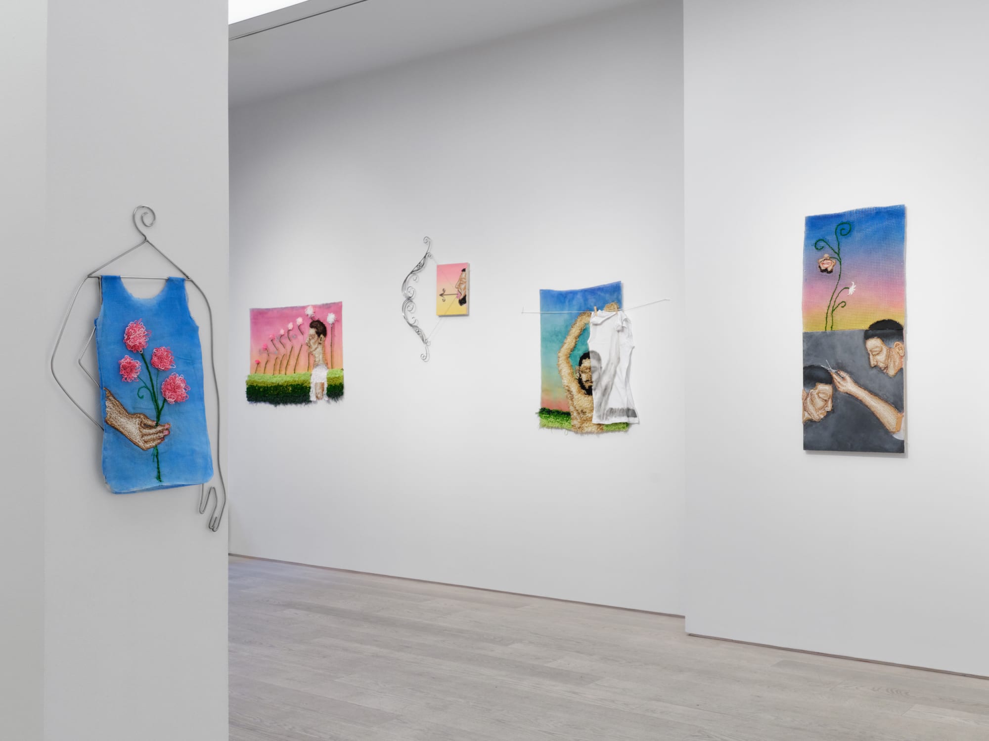 Amine Habki Installation view, I Will Sew Up All the Petals of Your Garden, Andréhn-Schiptjenko, Stockholm, Sweden, 2025