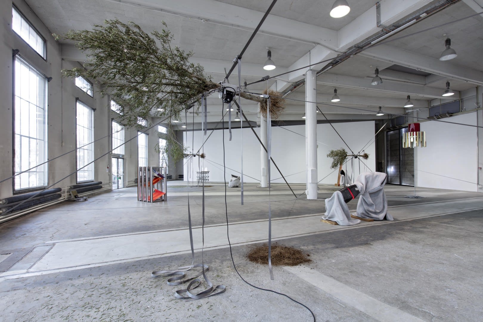 Siobhán Hapaska Installation view Kunstmuseum St. Gallen, Lokremise, St. Gallen, Switzerland, 2020.