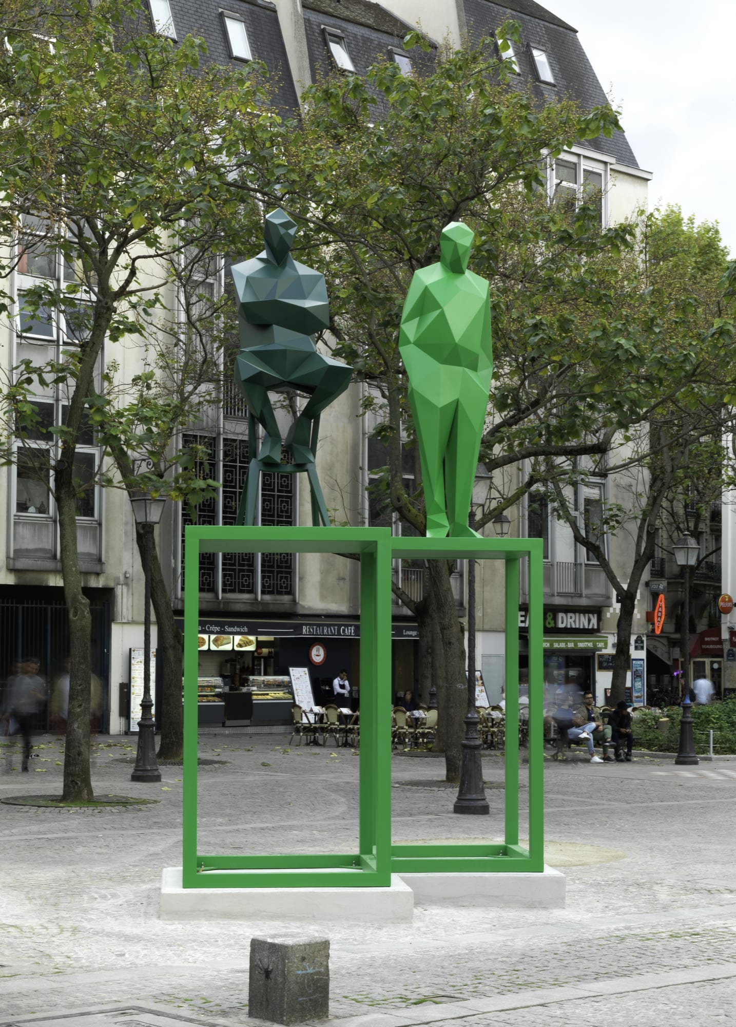 Xavier Veilhan Insallation view 'Richard Rogers and Renzo Piano', 2013 Collection Centre Pompidou, Paris, France, 2017