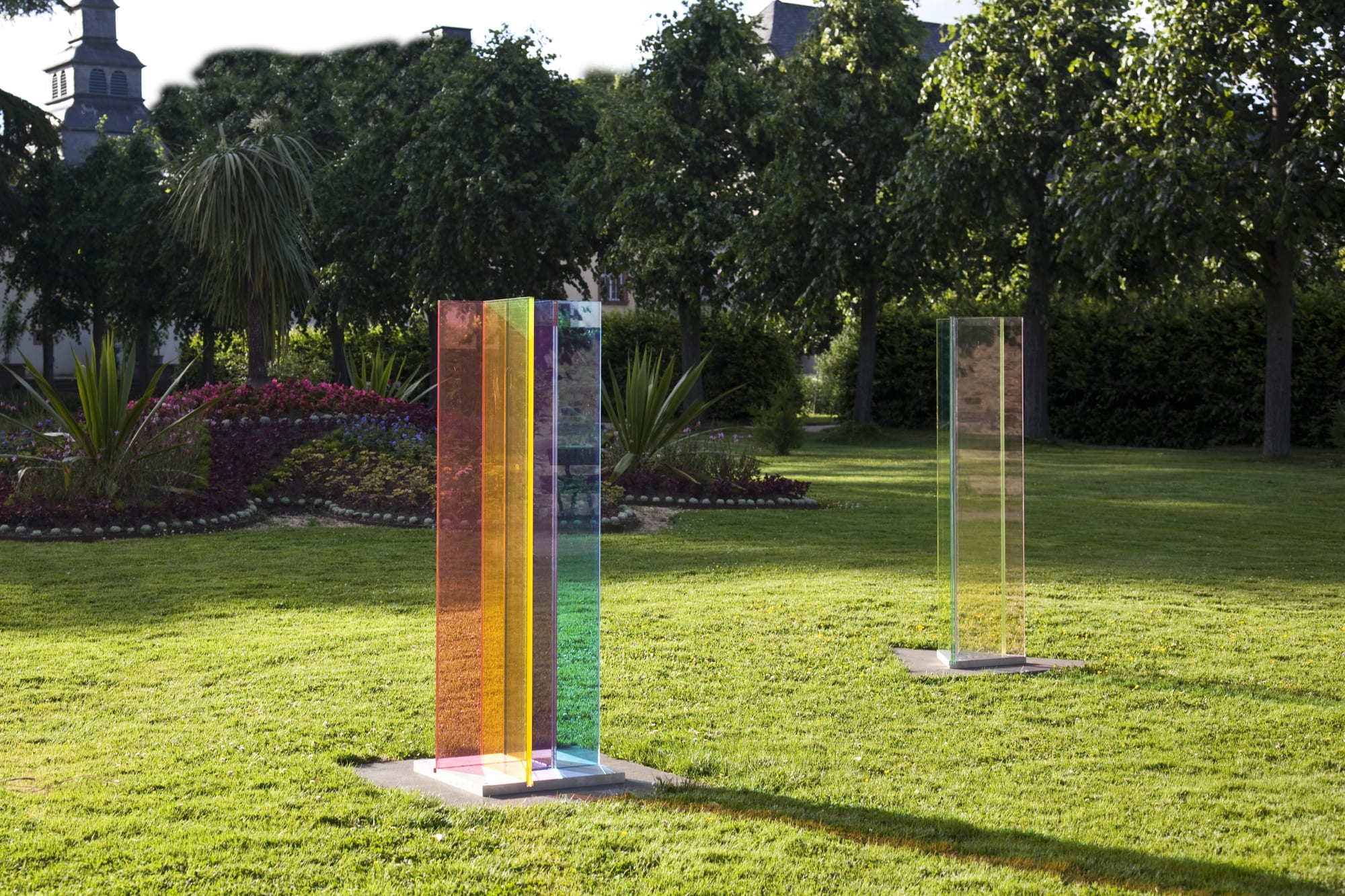 Jacob Dahlgren Installation view, Blickachsen 12, Contemporary Sculpture, Bad Homburg and Frankfurt Rhine-Main, Germany, 2019