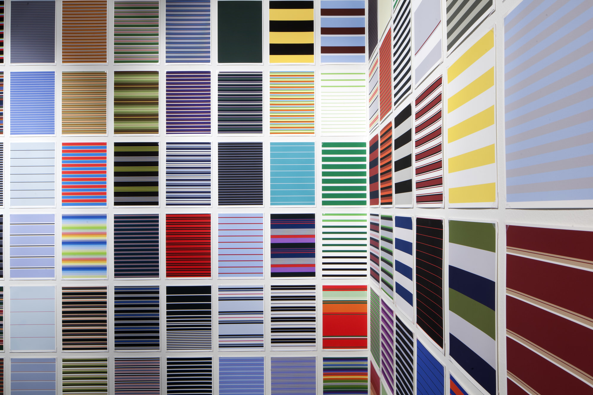 Jacob Dahlgren Installation view, Stripes and Coloured Circles, Art Museum Centre Sinkka, Kervo, Finland, 2015