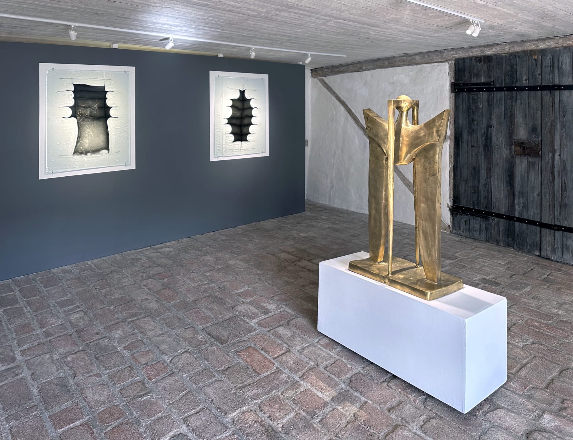 Theresa Traore Dahlberg Installation view, Senapsträdet och himlens fåglar (The Mustard Tree and the Birds of the Air), duo exhibition with Siri Derkert, Rikstolvan, Simrishamn, Sweden, 2024