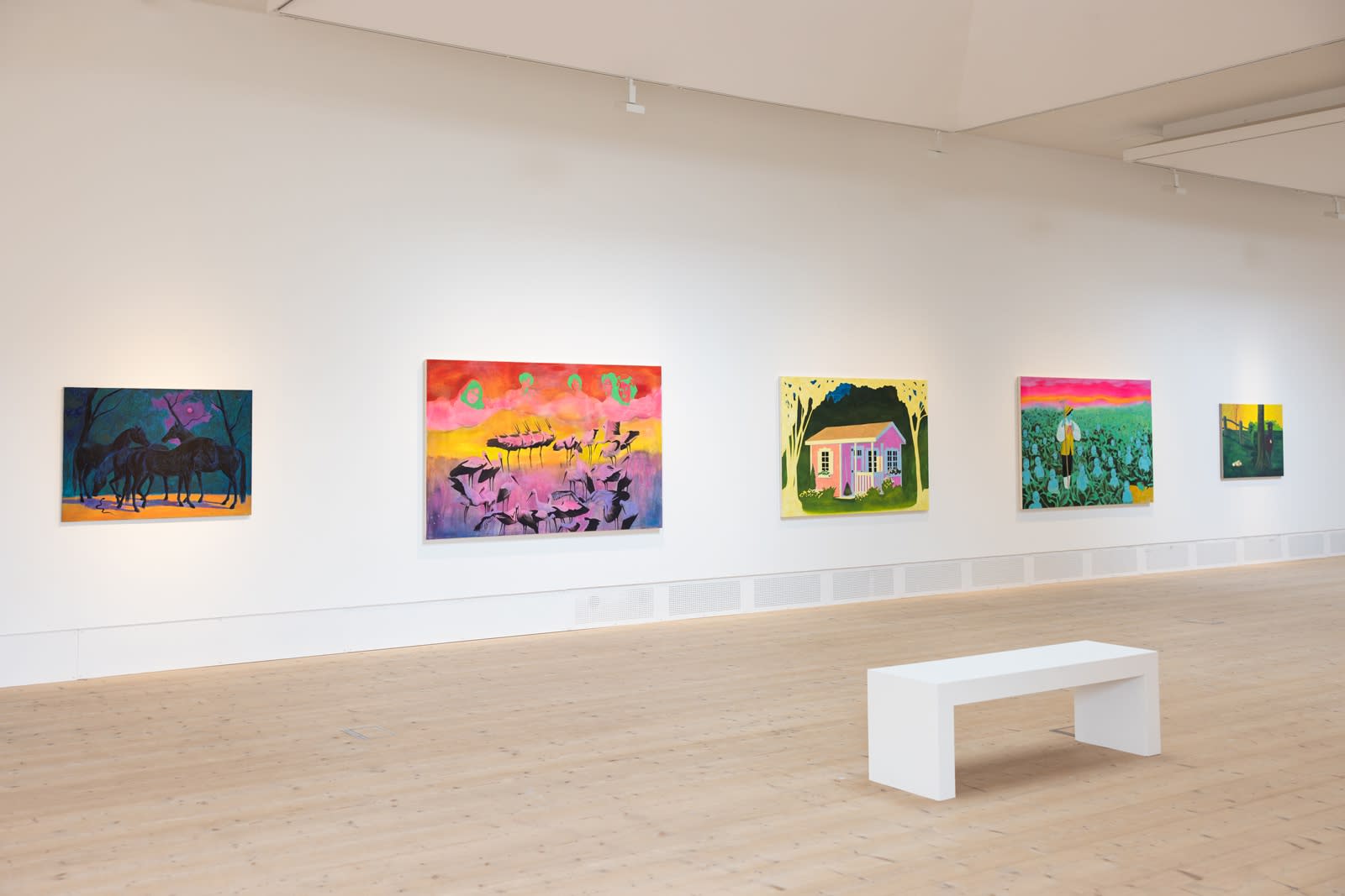 Martin Jacobson Installation view, A Dream About Roses and Butterflies, Varbergs Konsthall, Varberg, Sweden, 2024