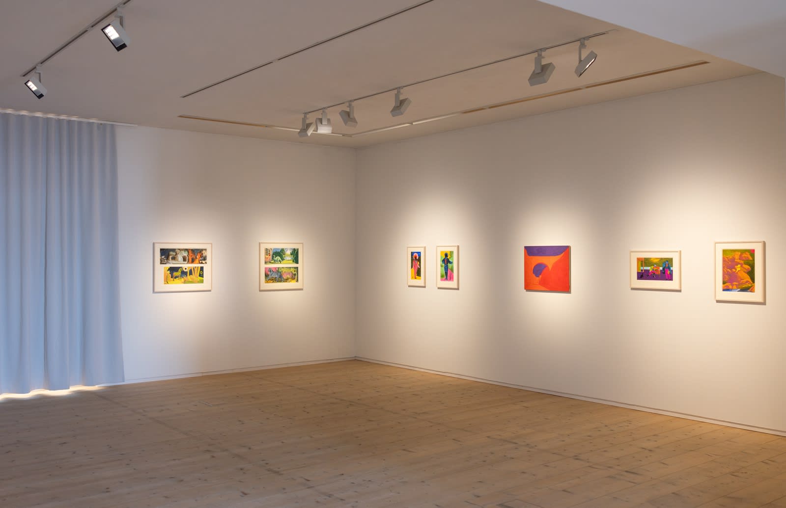 Martin Jacobson Installation view, A Dream About Roses and Butterflies, Varbergs Konsthall, Varberg, Sweden, 2024