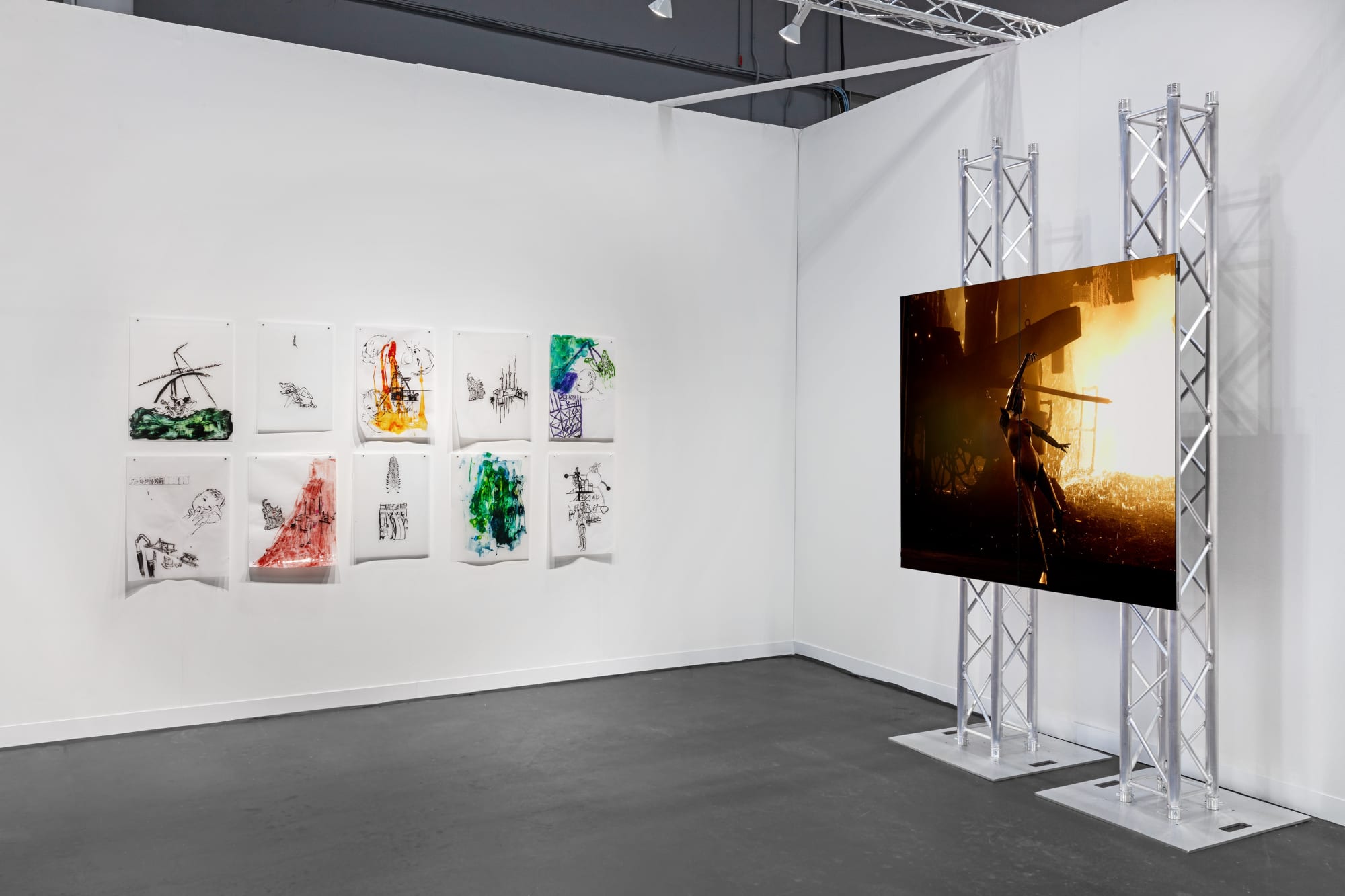 Cecilia Bengolea Solo-presentation at The Armory Show, New York, 2022.