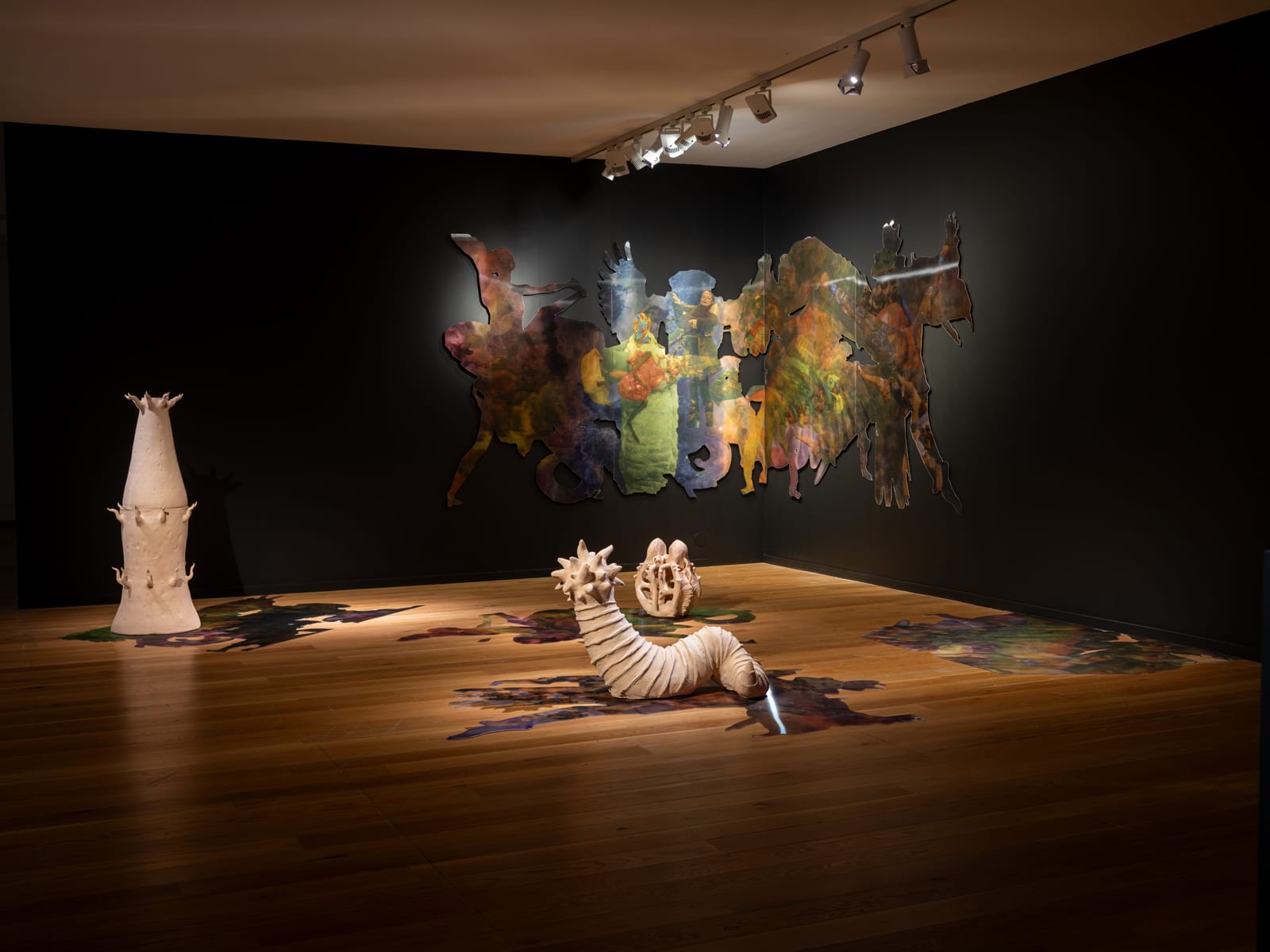 Cecilia Bengolea Installation view, Tension, Please!, duo exhibition with Lilibeth Cuenca Rasmussen, Borås Konstmuseum, Borås, Sweden, 2025