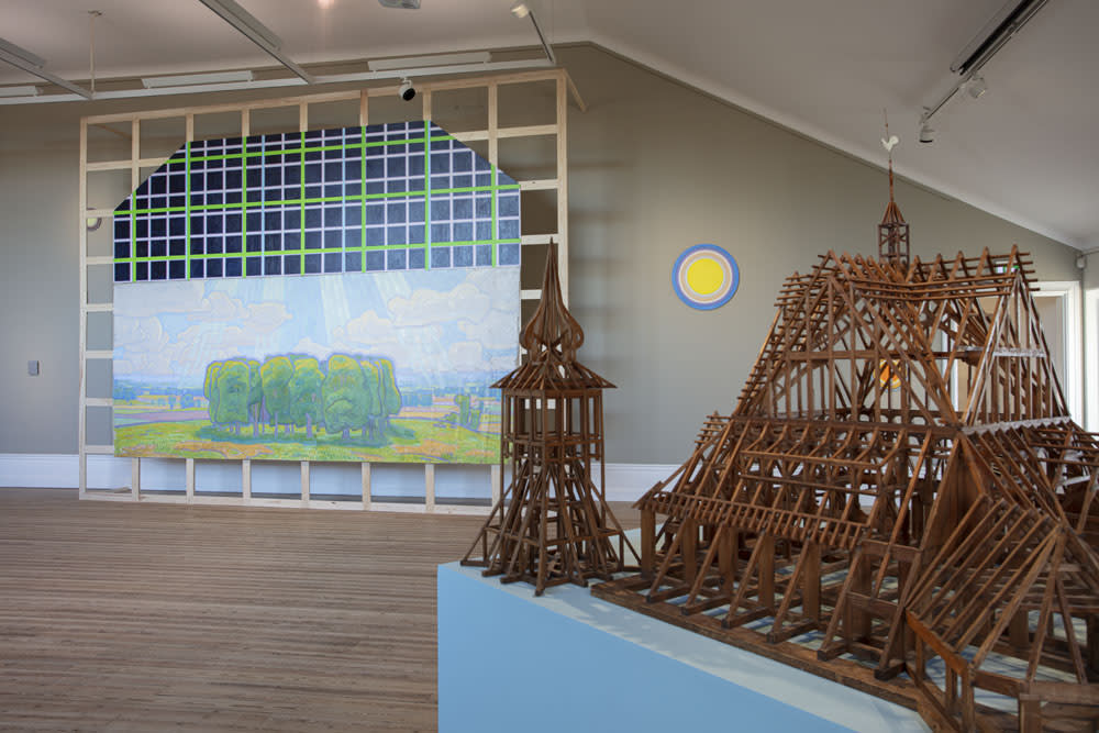 Matts Leiderstam Installation view, The Sun Picture – Matts Leiderstam, Prince Eugen’s Altar Piece, and the Move of Kiruna Church, Prins Eugens Waldemarsudde, Stockholm, Sweden, 2025