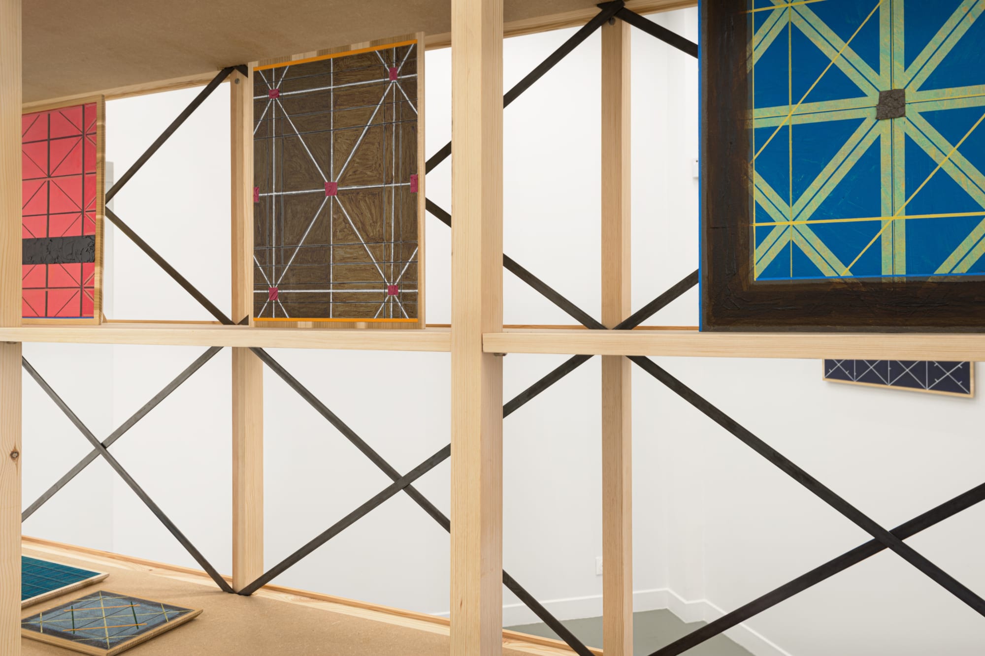 Matts Leiderstam Installation view 'Seen Through the Grid', Andréhn-Schiptjenko, Paris, France, 2021