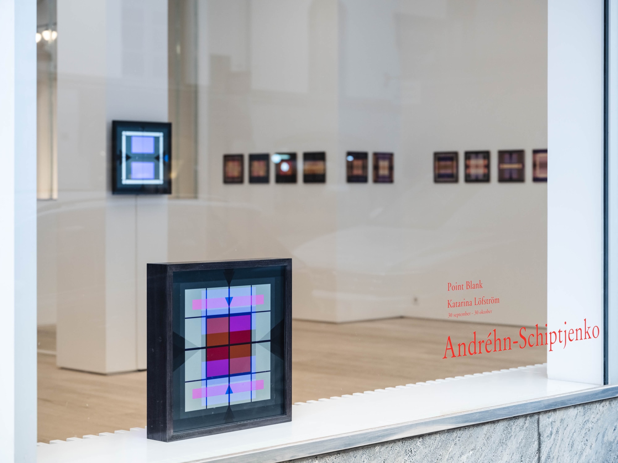 Katarina Löfström Installation view, Point Blank, Andréhn-Schiptjenko, Stockholm, Sweden, 2021