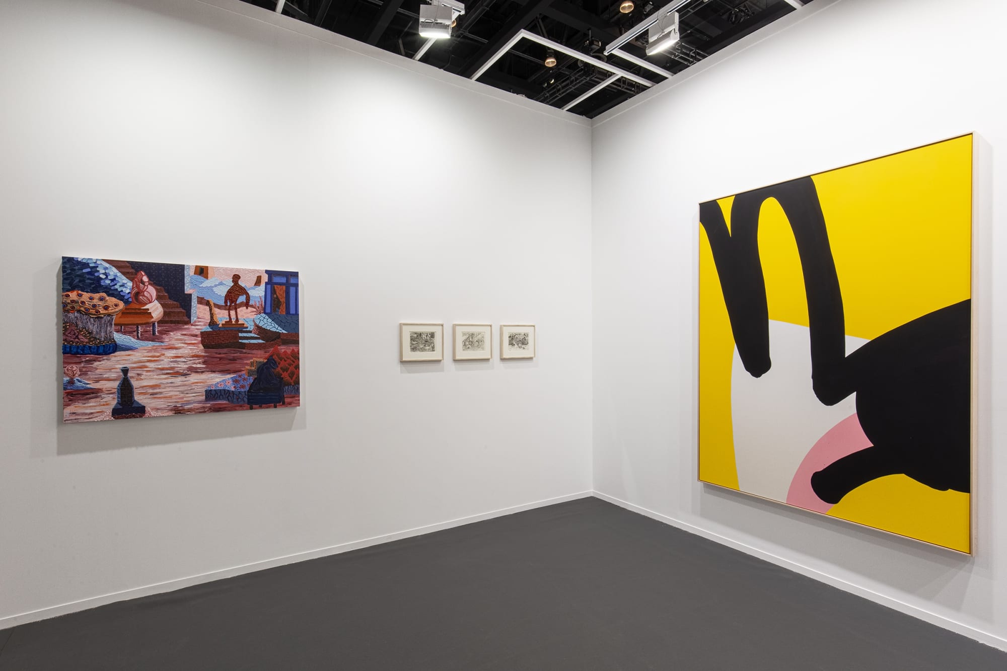 Mark Frygell, Cornelia Baltes, Cecilia Bengolea Installation view, Art Dubai, Dubai 2024