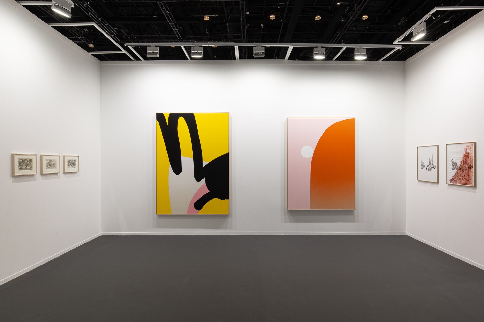 Mark Frygell, Cornelia Baltes, Cecilia Bengolea Installation view, Art Dubai, Dubai 2024