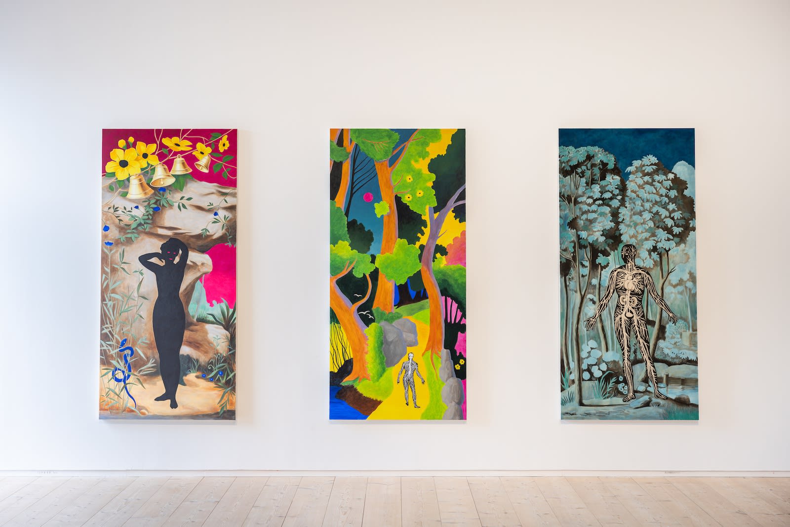 Martin Jacobson Installation view, A Dream About Roses and Butterflies, Varbergs Konsthall, Varberg, Sweden, 2024