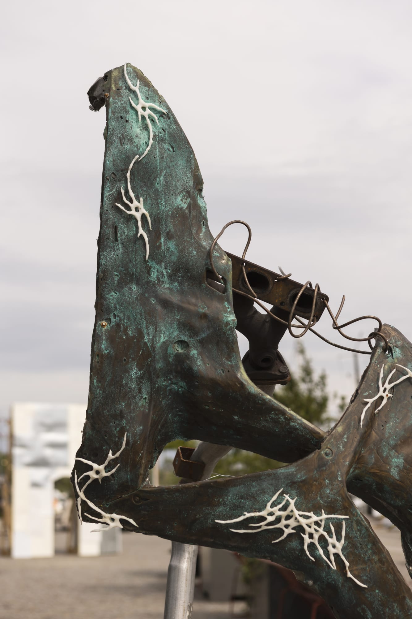 Yngvild Saeter, Gadus (2025), on view at Strandvägen, Stockholm, 2025. Photo: Giulia Cairone / Stockholm Konst