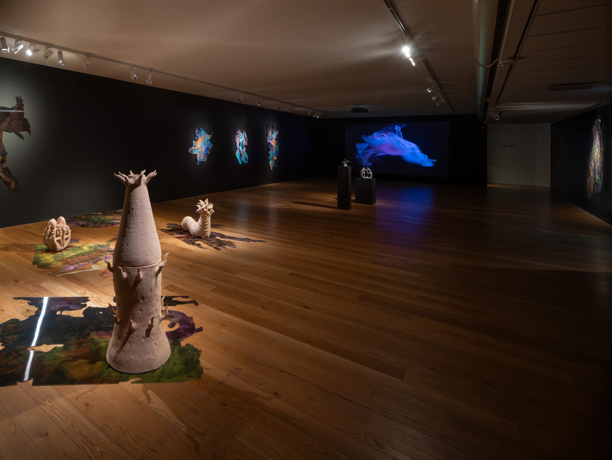 Cecilia Bengolea Installation view, Tension, Please!, Bor&aring;s Konstmuseum, Bor&aring;s, Sweden, 2025.