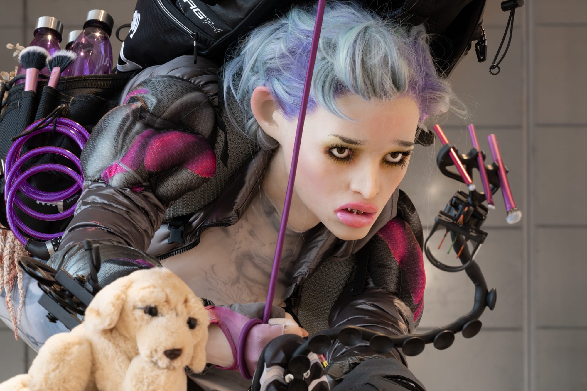 Cajsa von Zeipel, Kolibri, 2020. Installation view in Art of Sport at Copenhagen Contemporary, 2021. Photo: David Stjernholm.