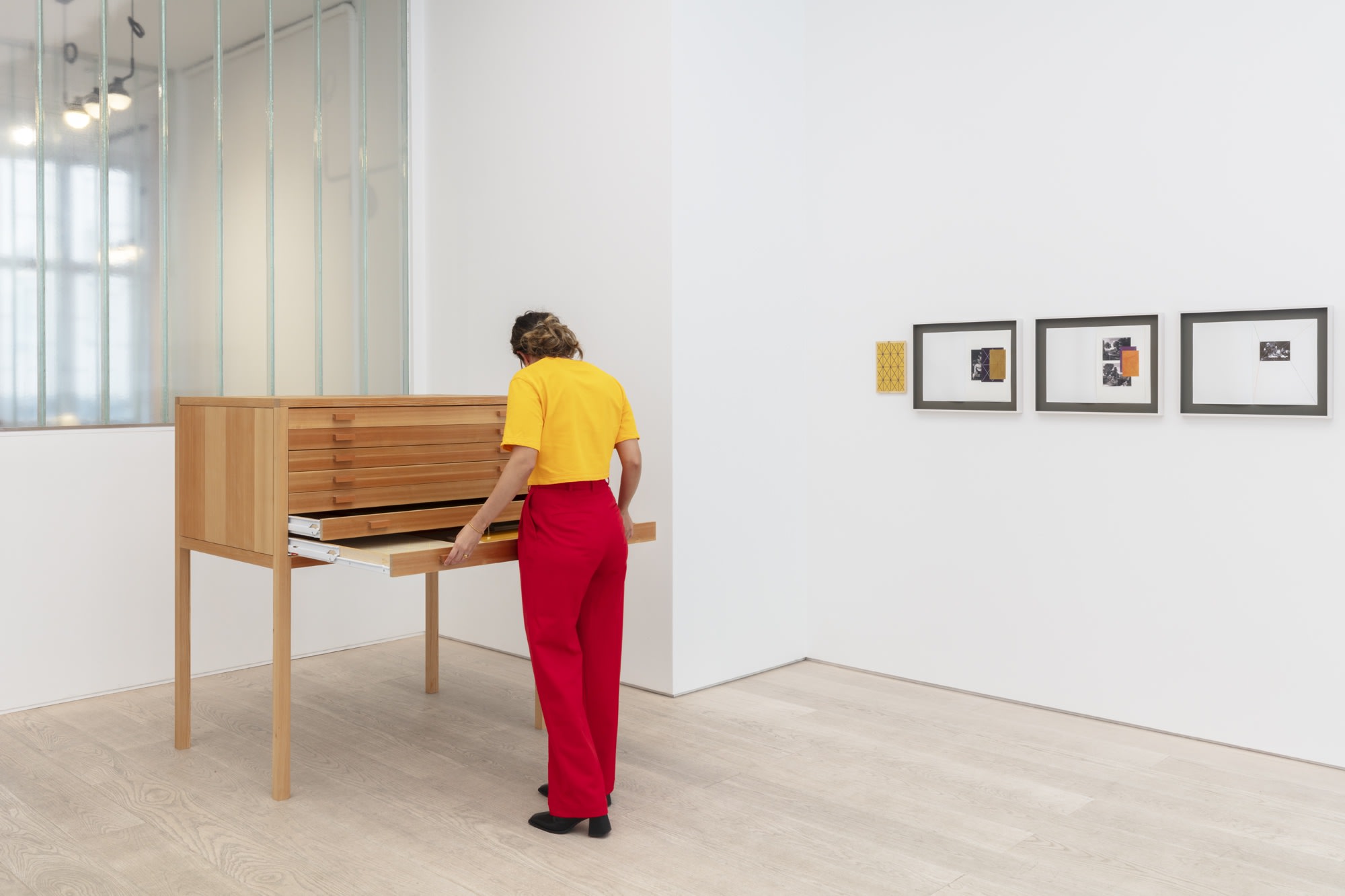 Matts Leiderstam Installation view, Seen Through the Grid, Andréhn-Schiptjenko, Stockholm, Sweden, 2023