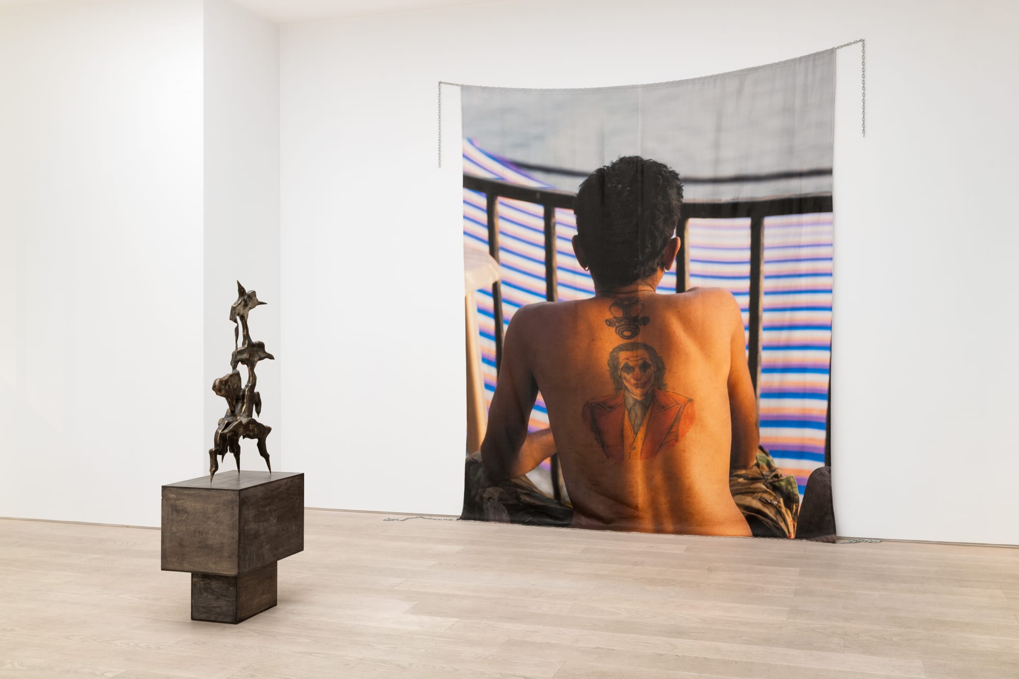 Installation view of FEEL FIRST, THINK LATER at Andréhn-Schiptjenko, Stockholm, 2025.