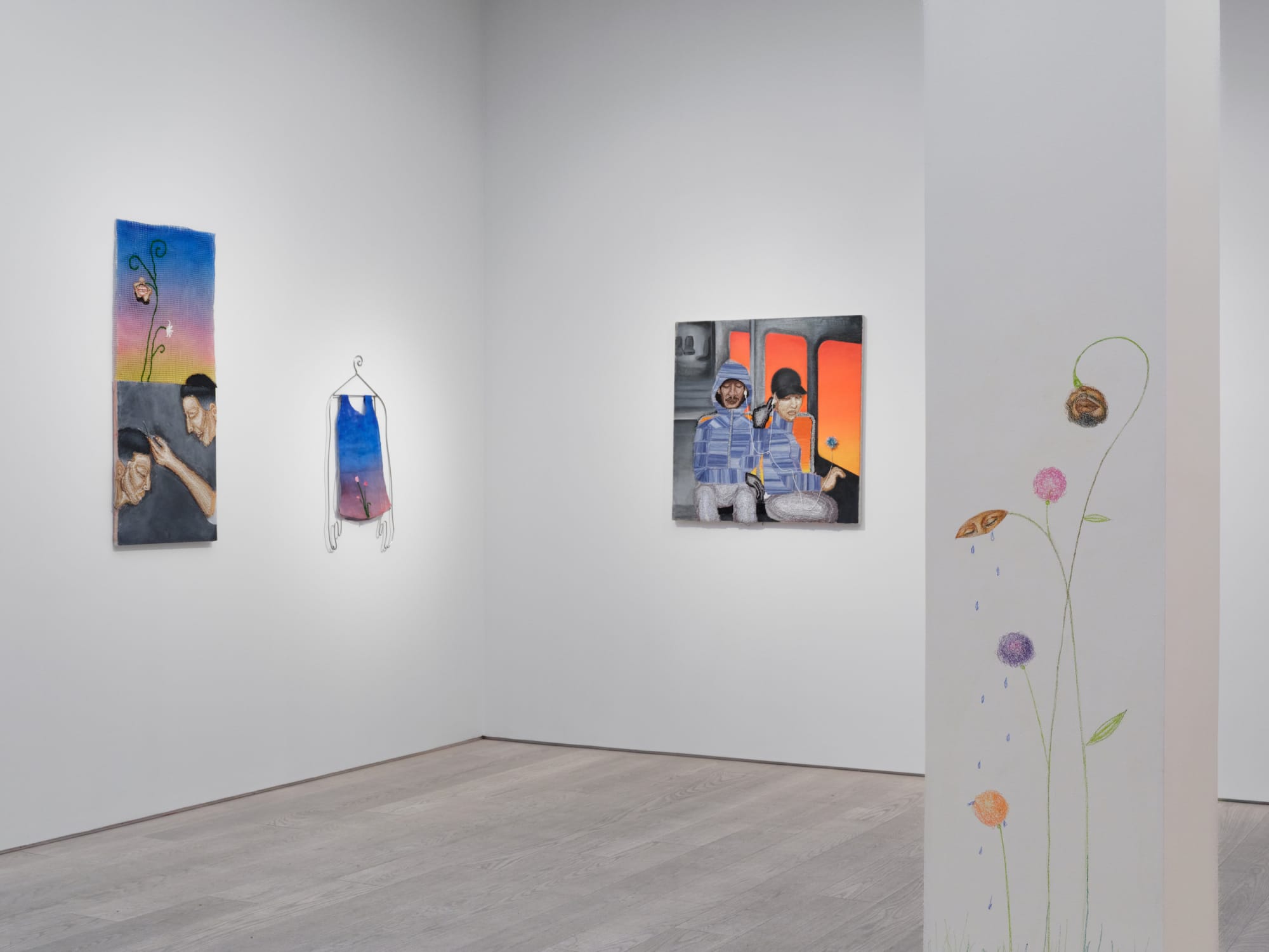 Amine Habki Installation view 'I Will Sew Up All the Petals of Your Garden' Andréhn-Schiptjenko, Stockholm, Sweden, 2025