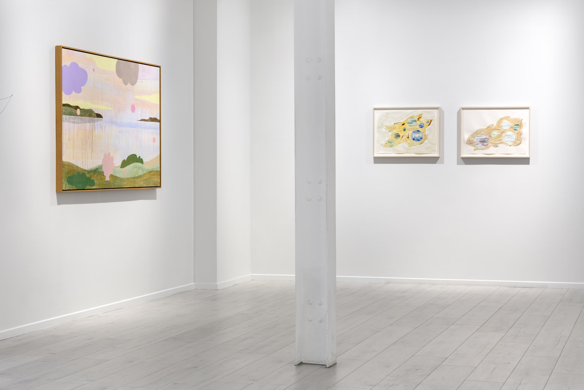 Carin Ellberg Installation view, Coastal settlers and species from the sea, Andréhn-Schiptjenko Paris, 2025.