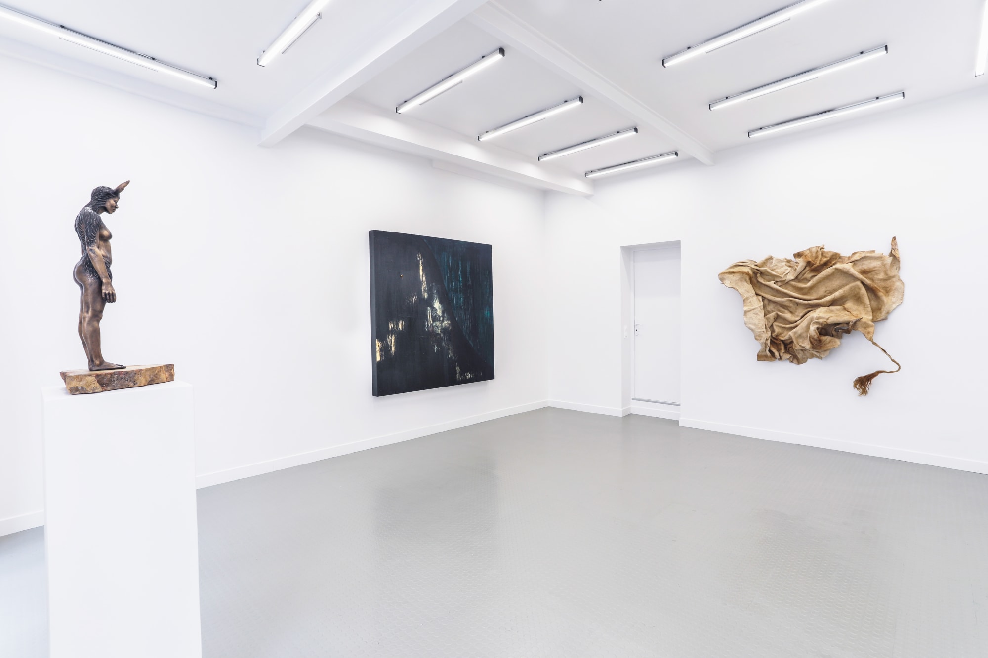 Nandipha Mntambo Installation view "Isikhala", Andréhn-Schiptjenko, Paris, France, 2019