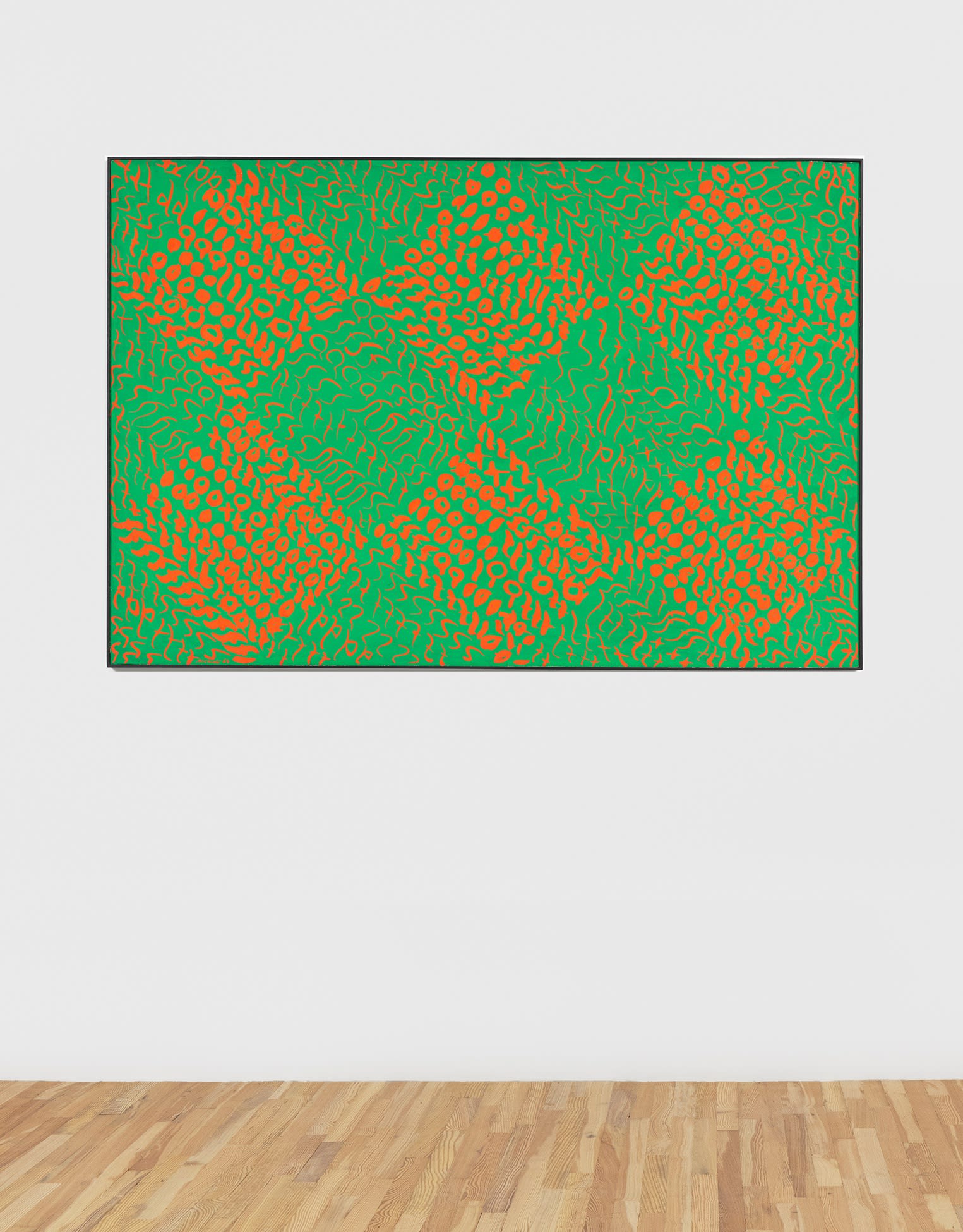 Carla Accardi Verdearancio n. 2, 1964 Casein on canvas 38 1/5 x 55 9/10 in (97 x 142 cm)