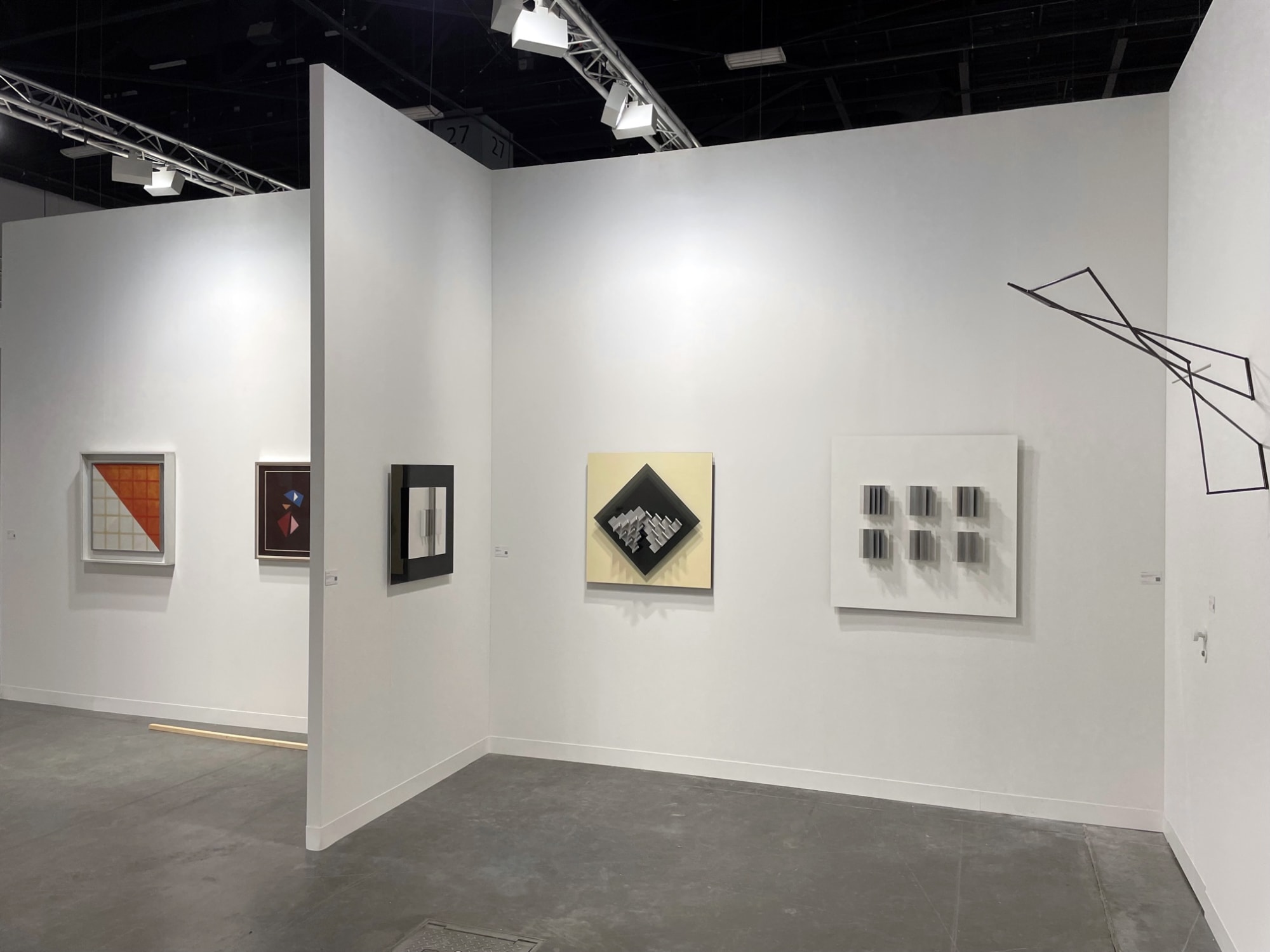 relief works by English artist Anthony Hill @ Art Basel Miami Beach 2022