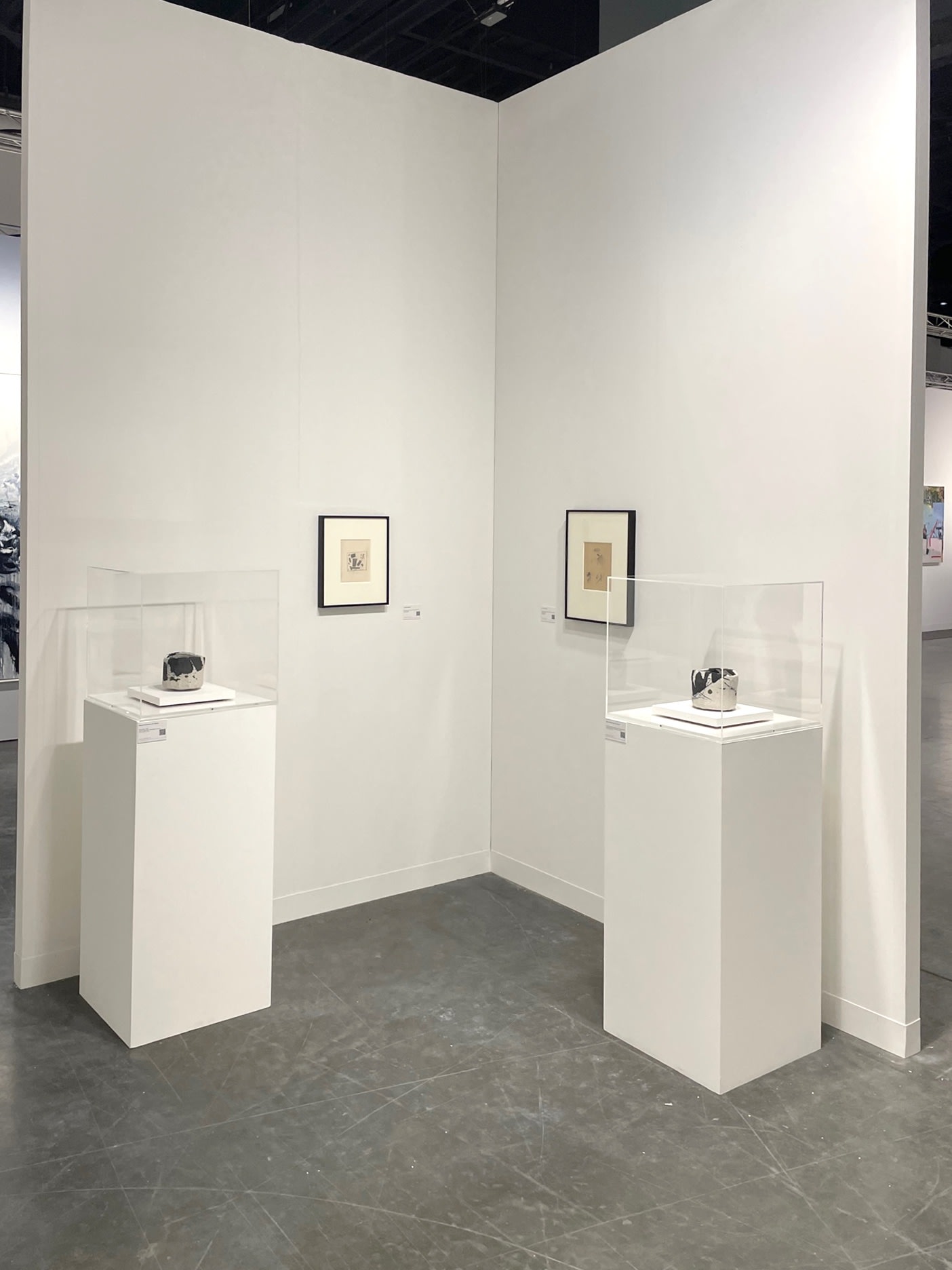 Raku bowls and works on paper by Kasimir Malevich Art Basel Miami Beach 2022